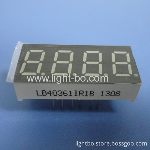 4 Digit 0.36 Inch Common Cathode Ultra Bright White 7 Segment Led Display 